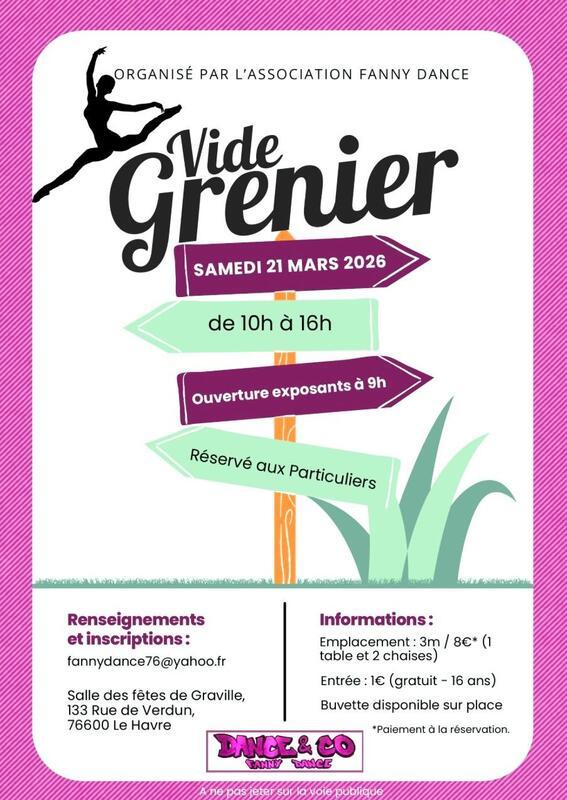 Vide grenier association fanny dance