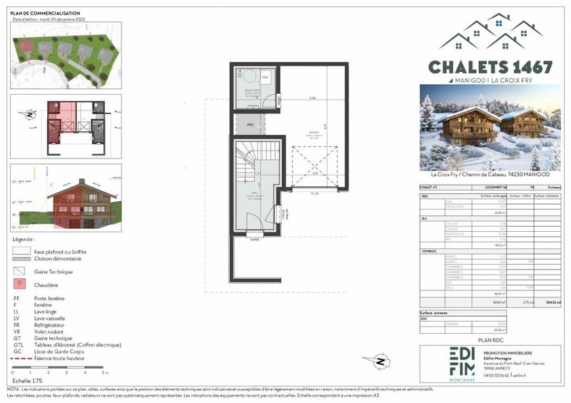 Châlet - 107 m² - 4 pièces