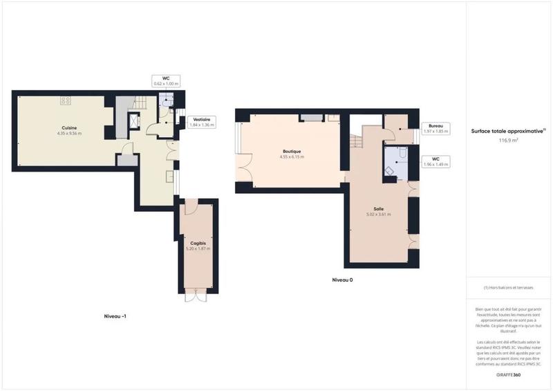 Fonds de commerce - Local commercial - 97 m²