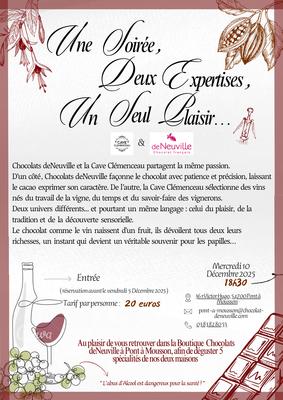 Soirée dégustation vin &amp; chocolat