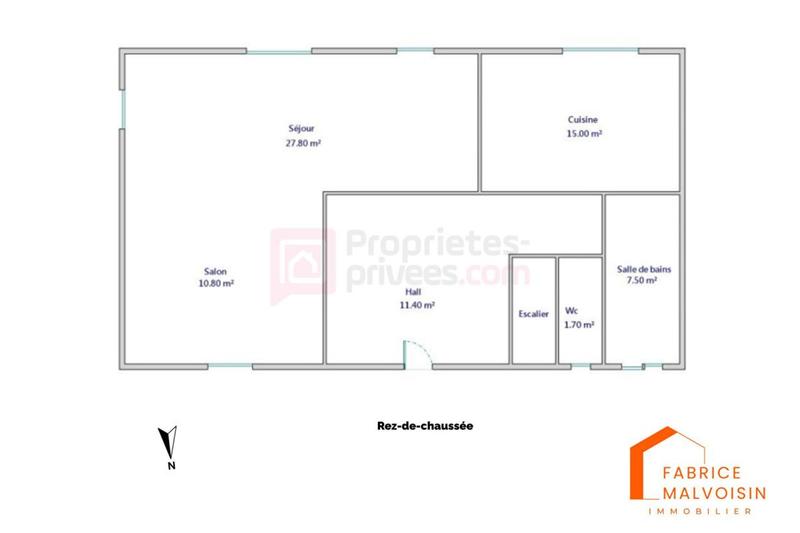 Maison - 128 m² - 5 pièces