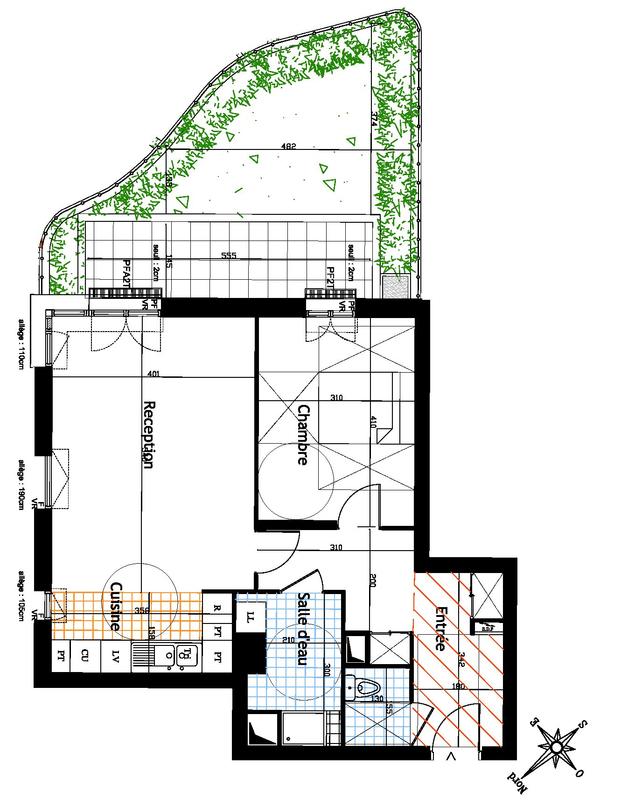 Appartement - 58 m² - 2 pièces