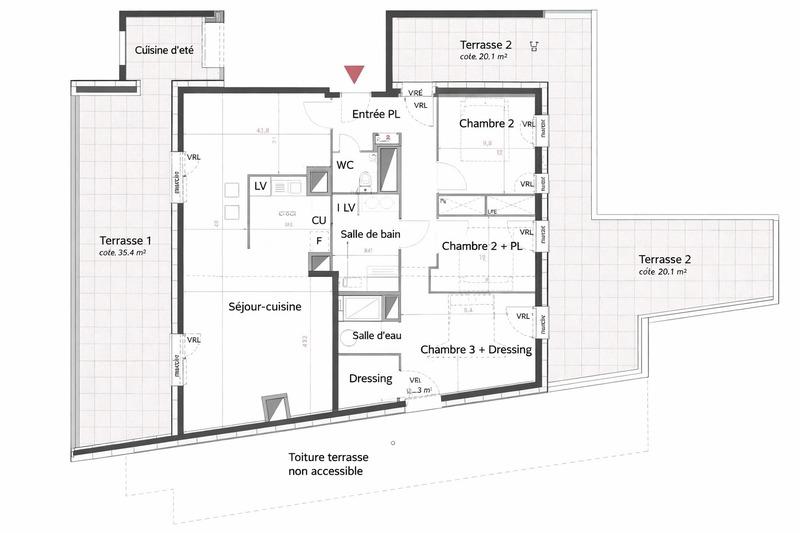 Appartement - 97 m² - 4 pièces