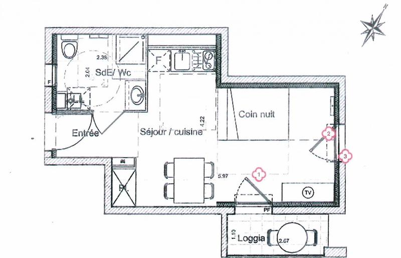 Appartement - 26 m² - 1 pièce