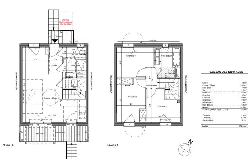 Maison - 75 m² - 4 pièces
