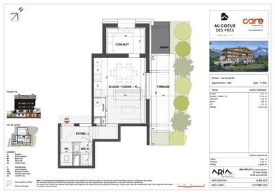 Appartement - 33 m² - 2 pièces