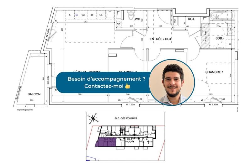 Appartement - 73 m² - 4 pièces