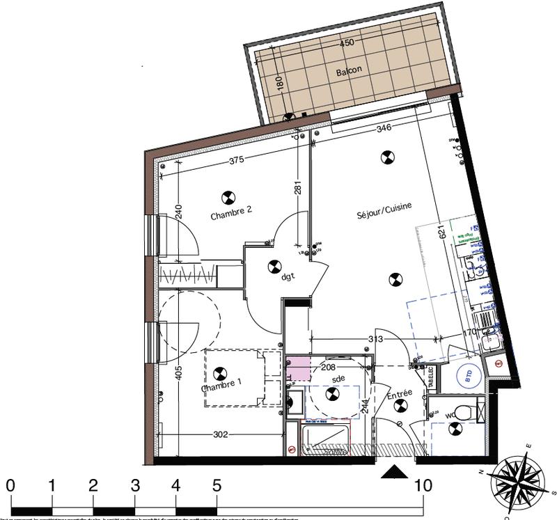 Appartement - 60 m² - 3 pièces