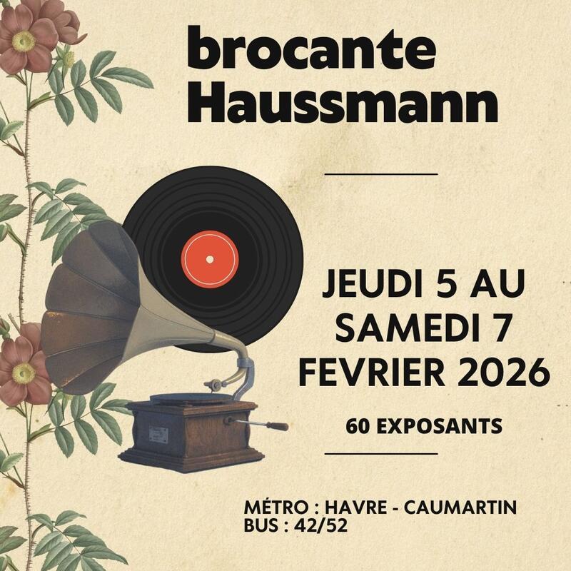 Brocante professionnelle haussmann