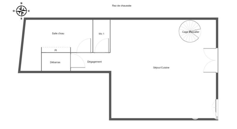 Maison de village - 63 m² - 4 pièces