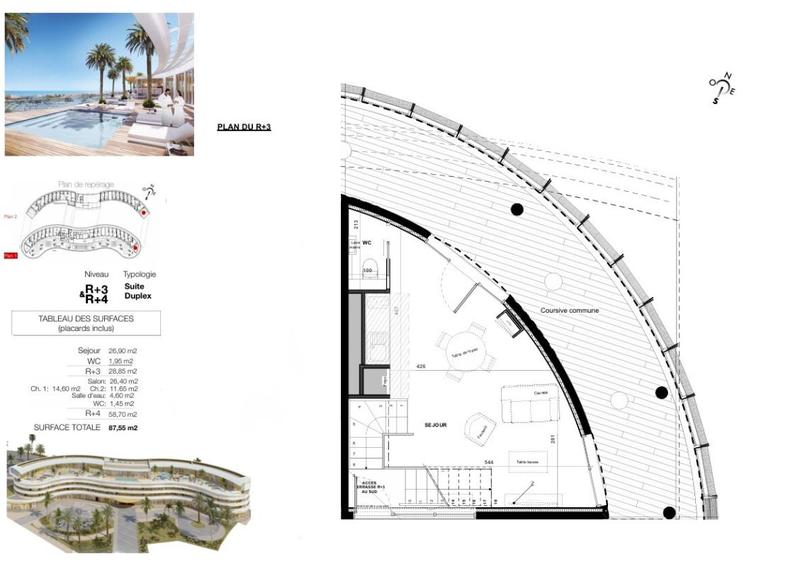 Appartement - 87 m² - 3 pièces