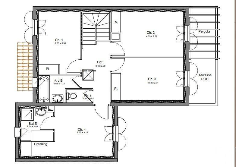 Maison - 110 m² - 4 pièces