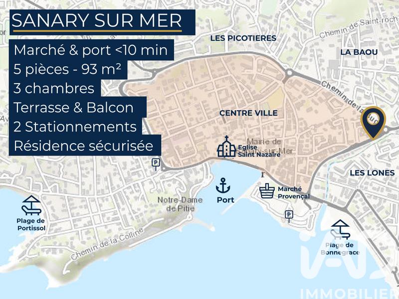 Appartement - 93 m² - 5 pièces