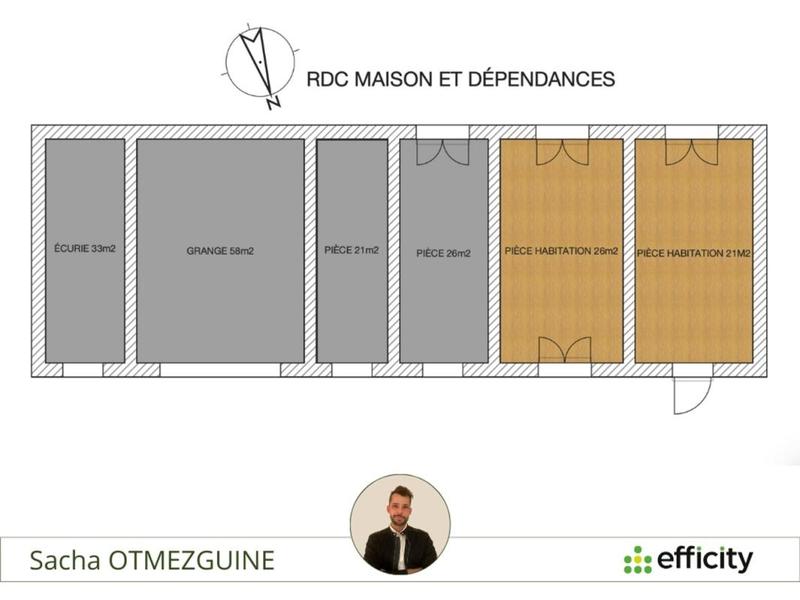 Maison - 47 m² - 2 pièces