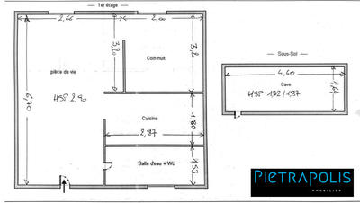 Appartement - 31 m² - 1 pièce