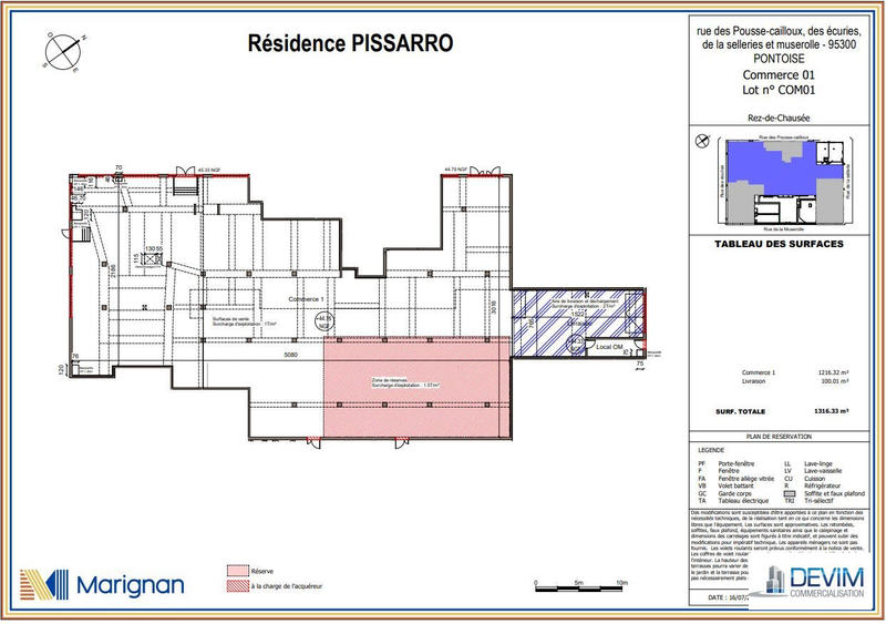 Local commercial - 1 200 m²