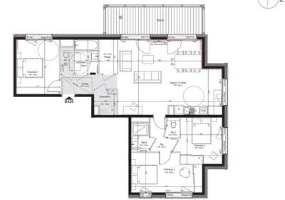 Appartement - 99 m² - 4 pièces