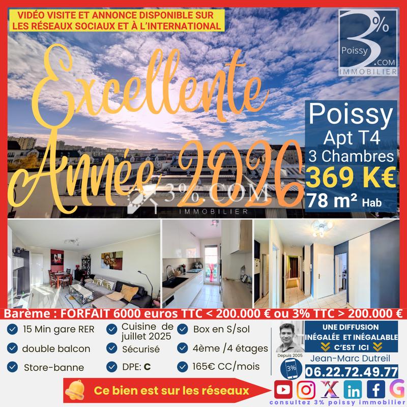 Appartement - 78 m² - 4 pièces