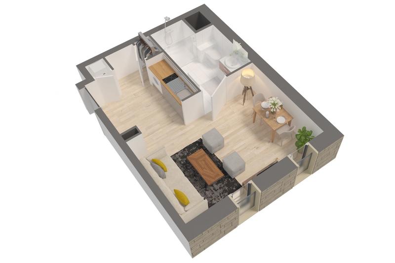 Appartement - 25 m² - 1 pièce