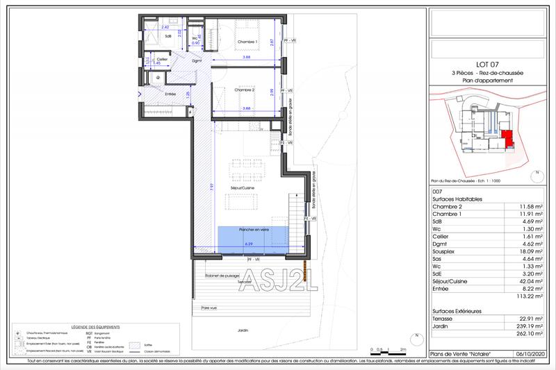 Appartement - 113 m² - 3 pièces