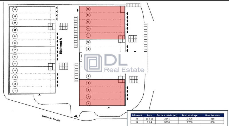 Entrepôt - 6 871 m²