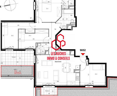 Appartement - 101 m² - 5 pièces