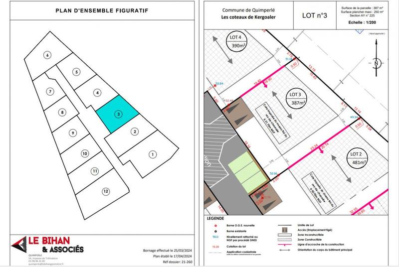 Terrain constructible - 387 m²