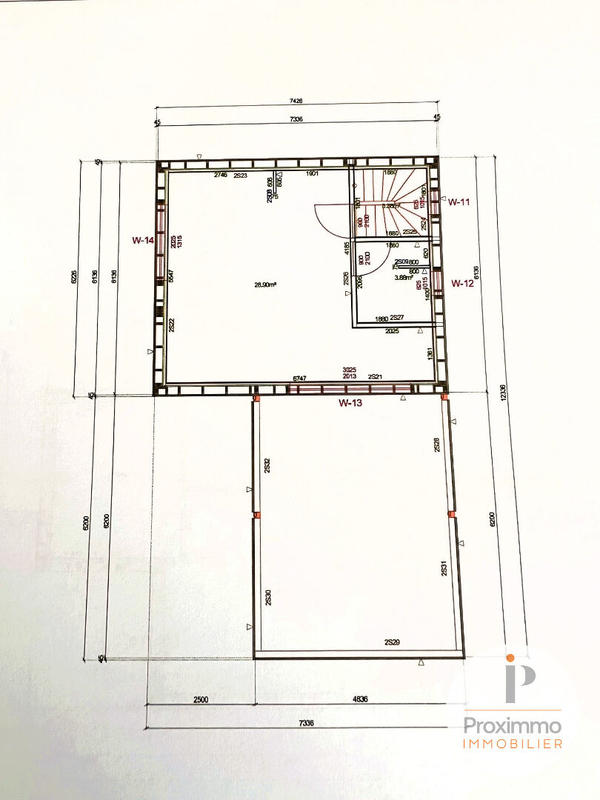 Bureau - 143 m² - 5 pièces