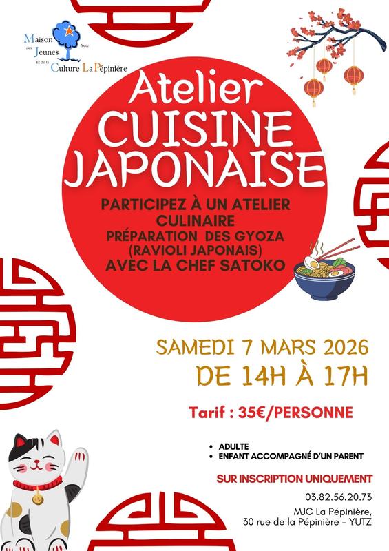 Atelier cuisine japonaise