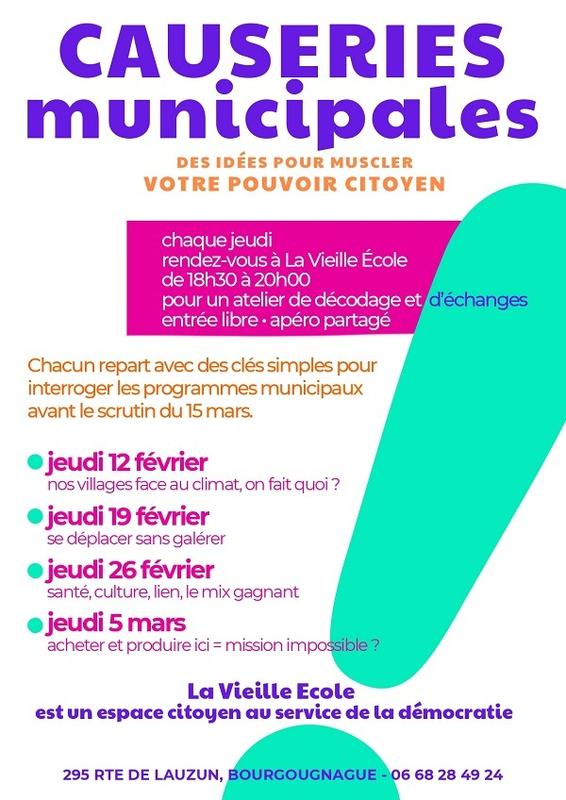 Causerie municipale : des idées pour muscler votre pouvoir citoyen