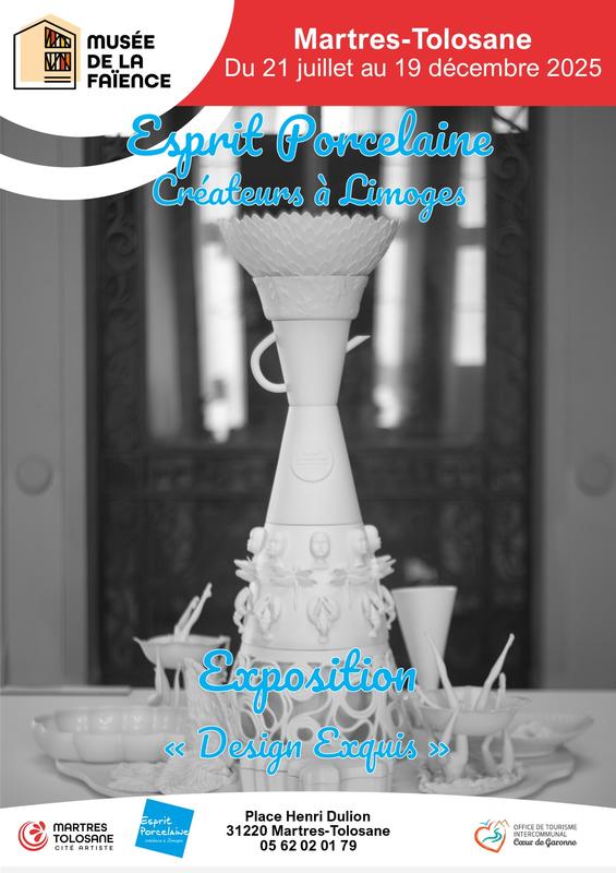 Exposition Design Exquis avec Esprit Porcelaine Créateurs à Limoges