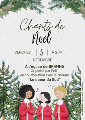 Chants de noël à l'église de Branne