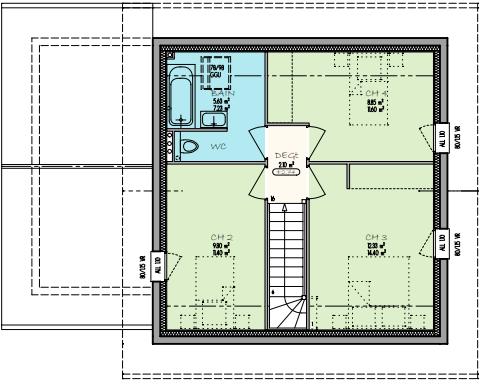 Maison - 112 m² - 5 pièces