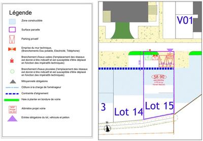 Terrain constructible - 311 m²