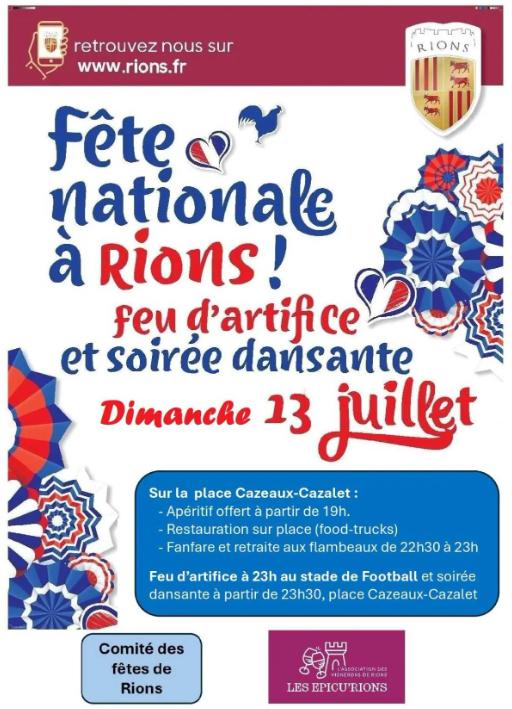 Fête nationale à Rions