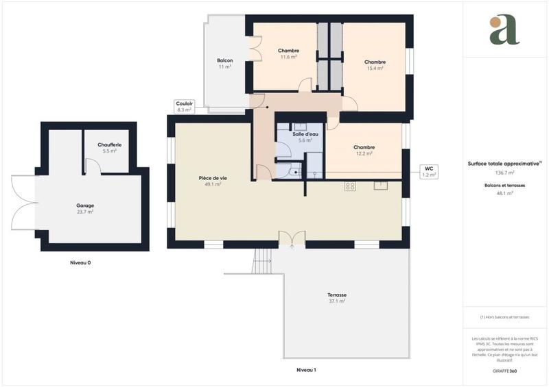 Appartement - 103 m² - 4 pièces