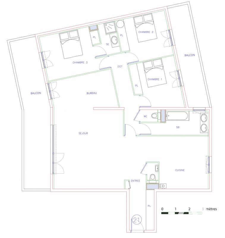 Appartement - 126 m² - 4 pièces