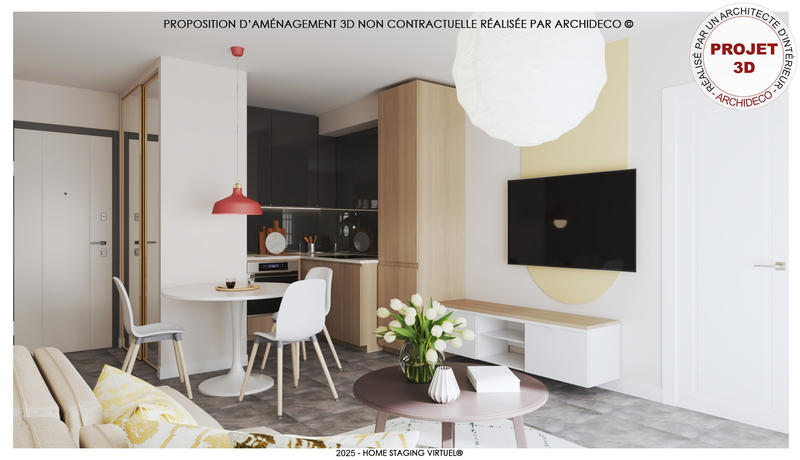 Appartement - 34 m² - 2 pièces