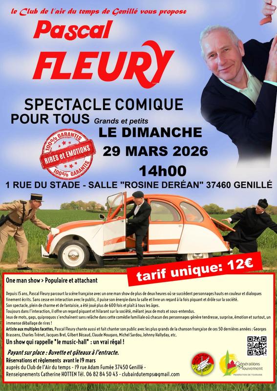 "Rires avant tout" spectacle Music'hall avec Pascal Fleury