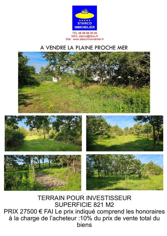 Terrain - 821 m²