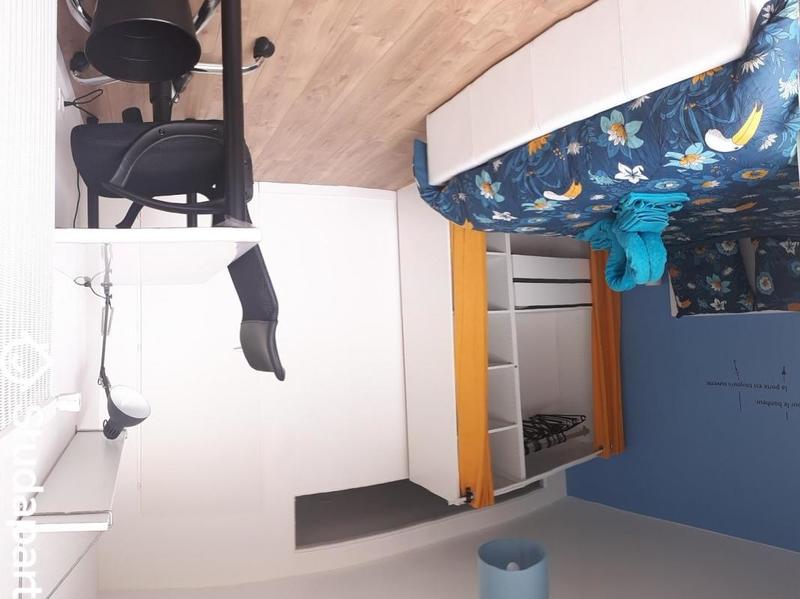 Chambre - 9 m² - 1 pièce