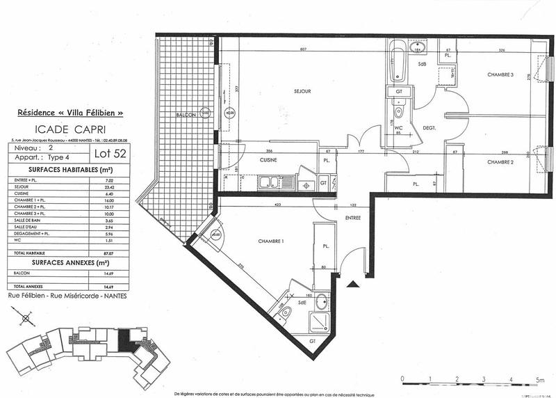 Appartement - 86 m² - 4 pièces