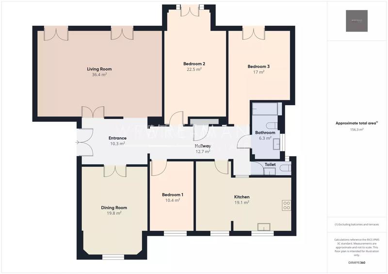 Appartement - 155 m² - 5 pièces