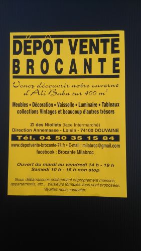 Dépôt vente Brocante