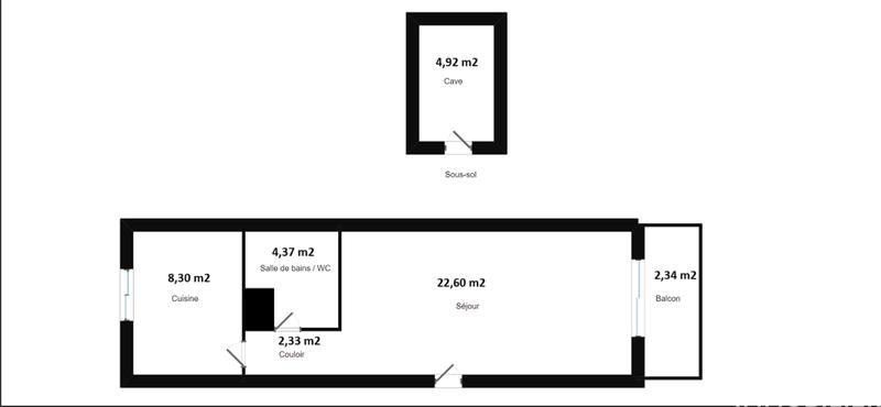 Appartement - 38 m² - 1 pièce