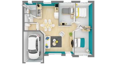 Maison - 75 m² - 4 pièces