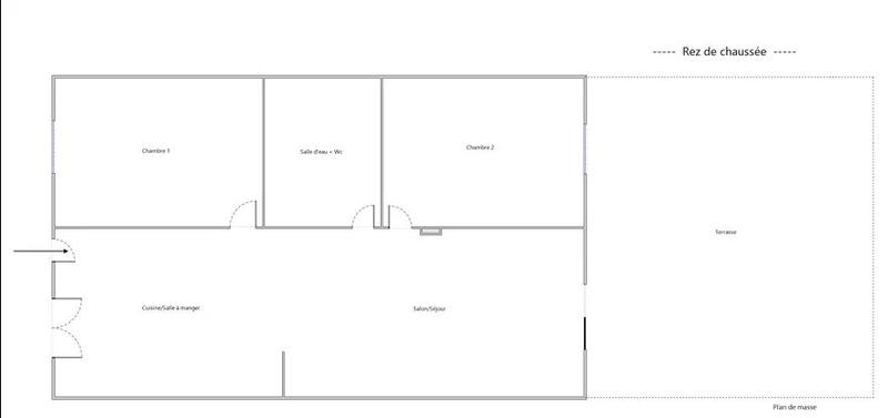 Maison de ville - 74 m² - 3 pièces