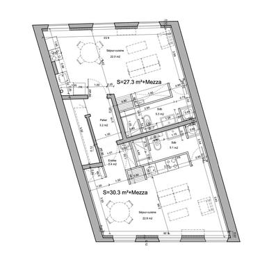 Appartement - 70 m² - 4 pièces