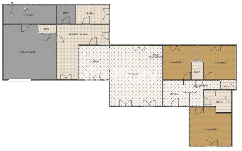 Maison - 127 m² - 5 pièces