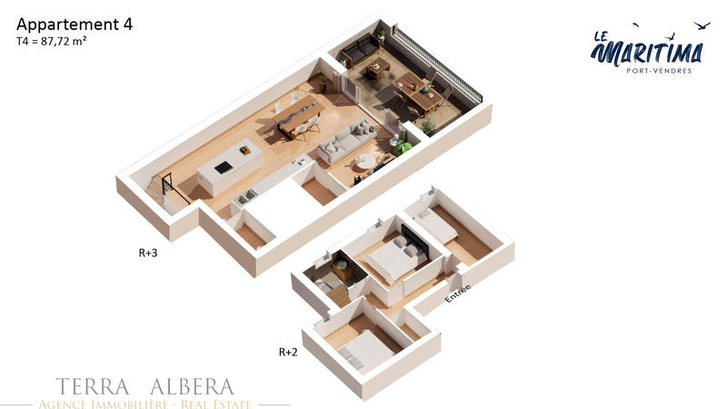 Appartement - 93 m² - 4 pièces